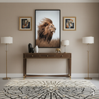 King of the Wind – Majestic Lion Wall Art Panel