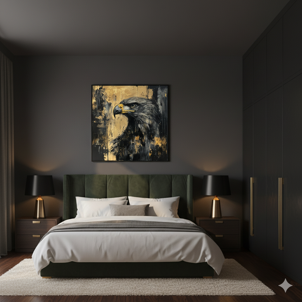 Wings of Vision – Regal Eagle Wall Art Panel