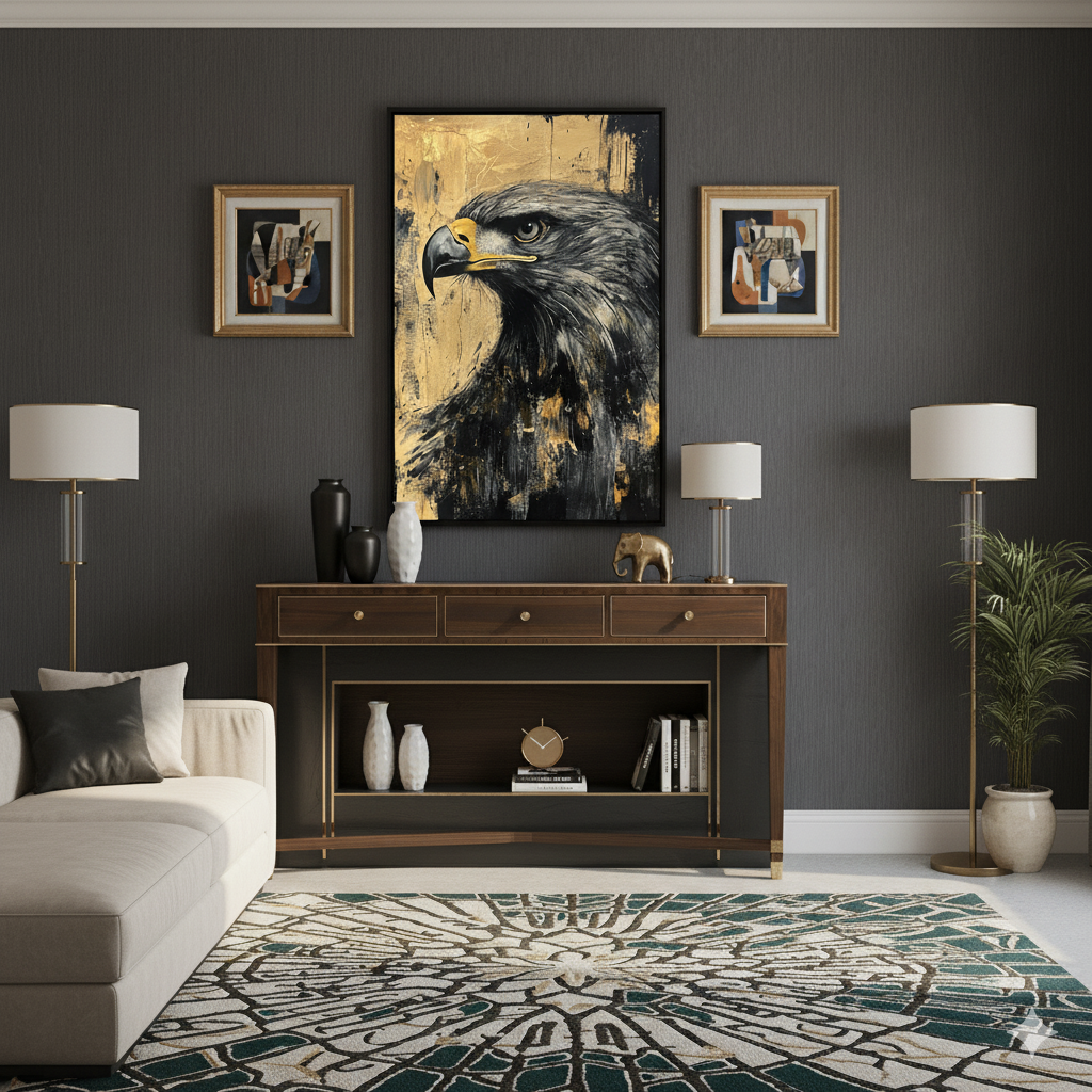Wings of Vision – Regal Eagle Wall Art Panel