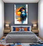 Majestic Blue – The Graceful Bird Wall Art