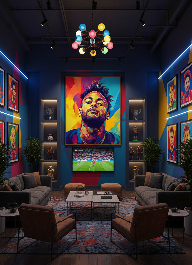 Golden Game – Neymar Wall Art