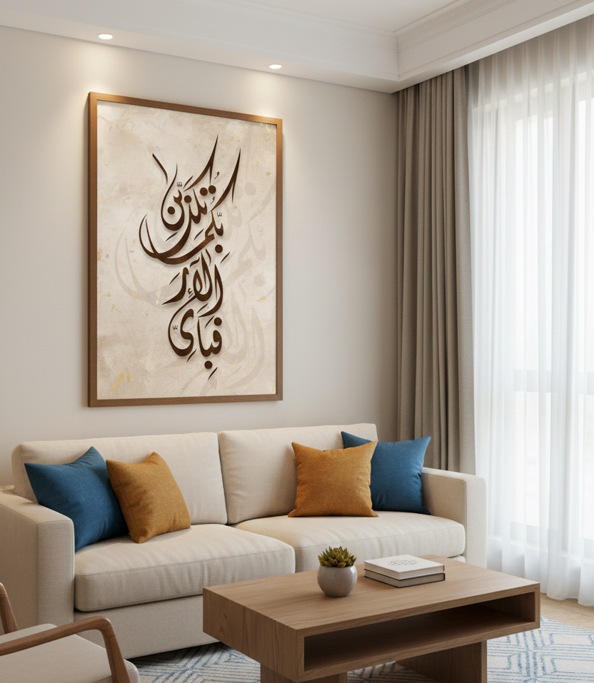 Allah's Favors – Islamic Calligraphy Wall Art