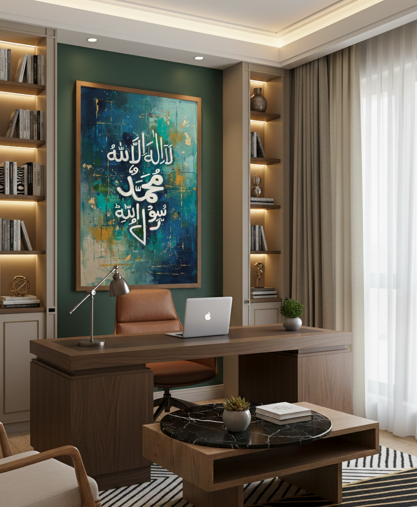 There Is No God But Allah – Islamic Calligraphy Wall Art