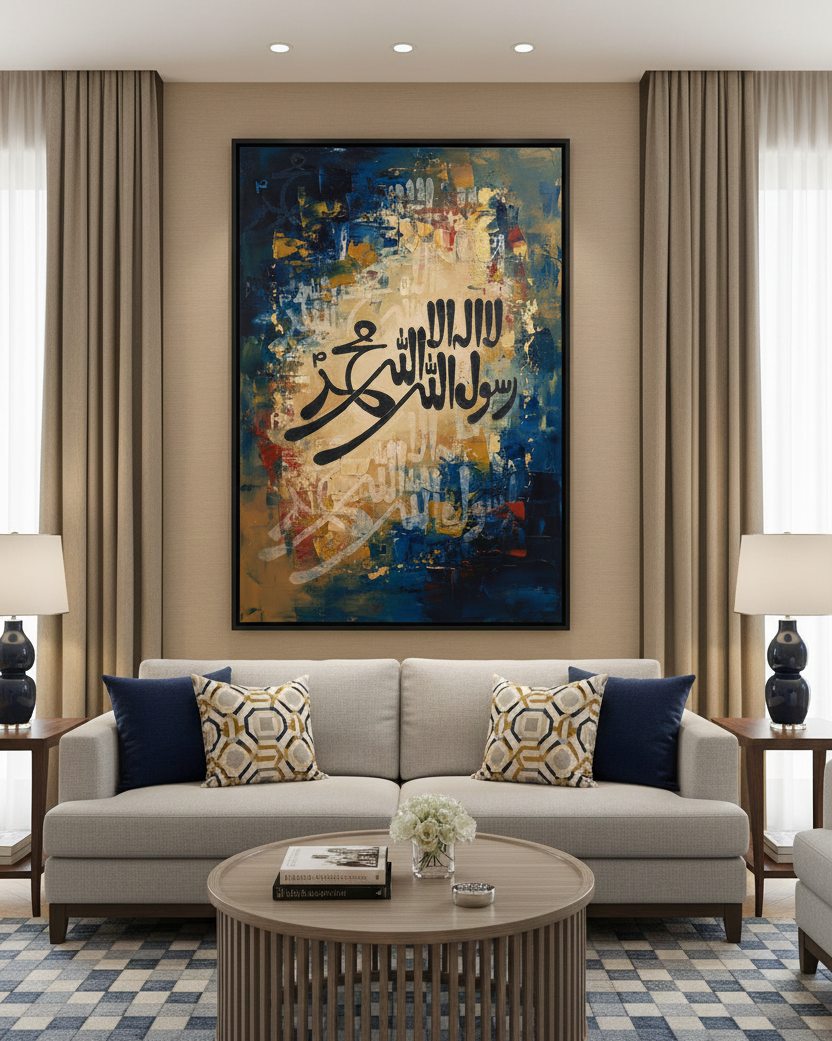 There Is No God But Allah – Islamic Calligraphy Wall Art
