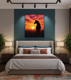 Golden Horizon – Grace at Sunset Wall Art