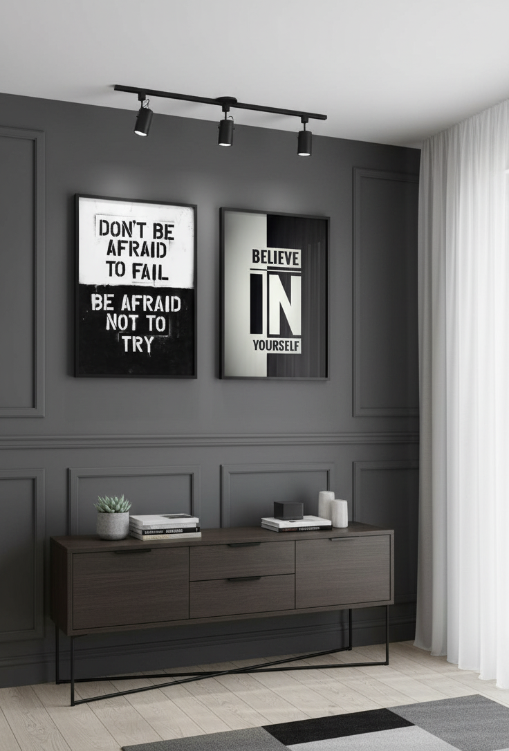 Believe & Brave – 2-Panel Motivational Wall Art