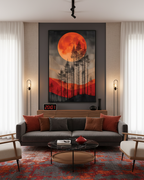 Crimson Moon – Whisper of the Forest Wall Art