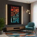 Positive Life – Motivational Quote Wall Art