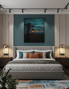 Tranquil Lantern – Serenity at Dusk Wall Art