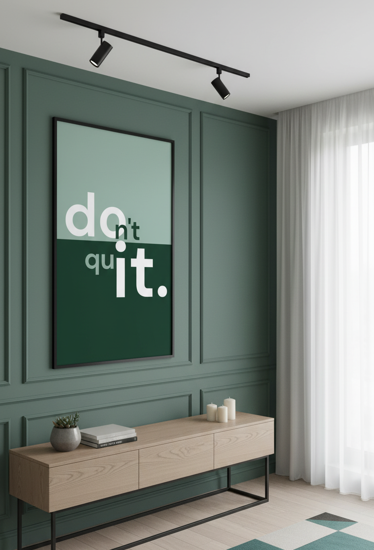Don’t Quit – Motivational Quote Wall Art