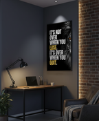 Never Quit – Lion Motivational Wall Art