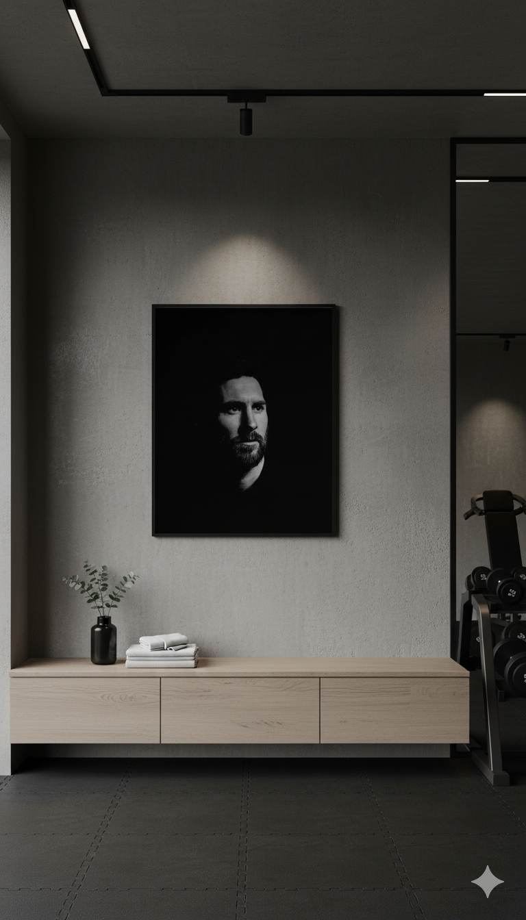 Lionel Messi – The Silent Greatness Wall Art